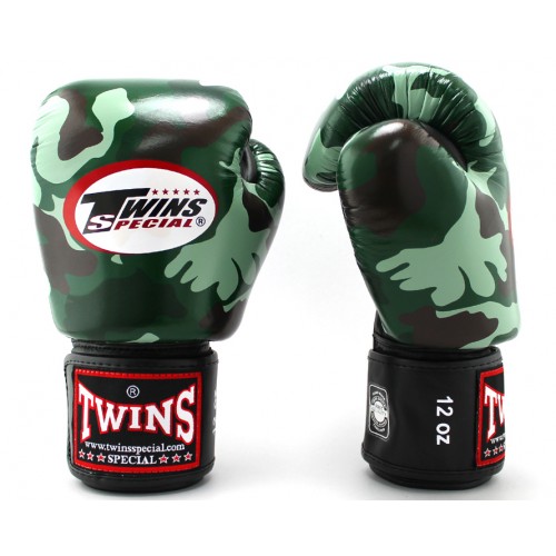 Боксерские перчатки Twins Special хаки